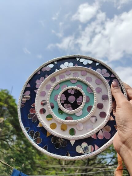 Small Lippan Art with Mirror Work (Customized)